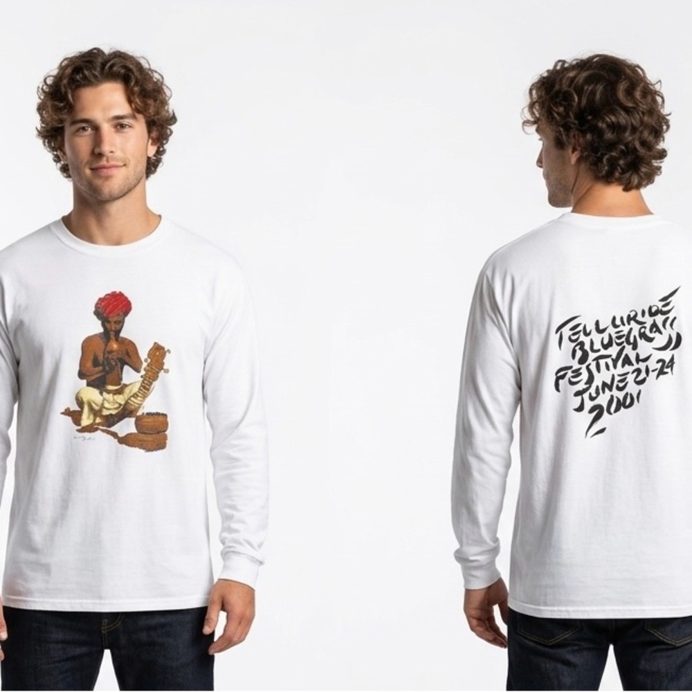 Telluride Festival Graphic Long-Sleeve Men’s Shirt - Festival Print L
